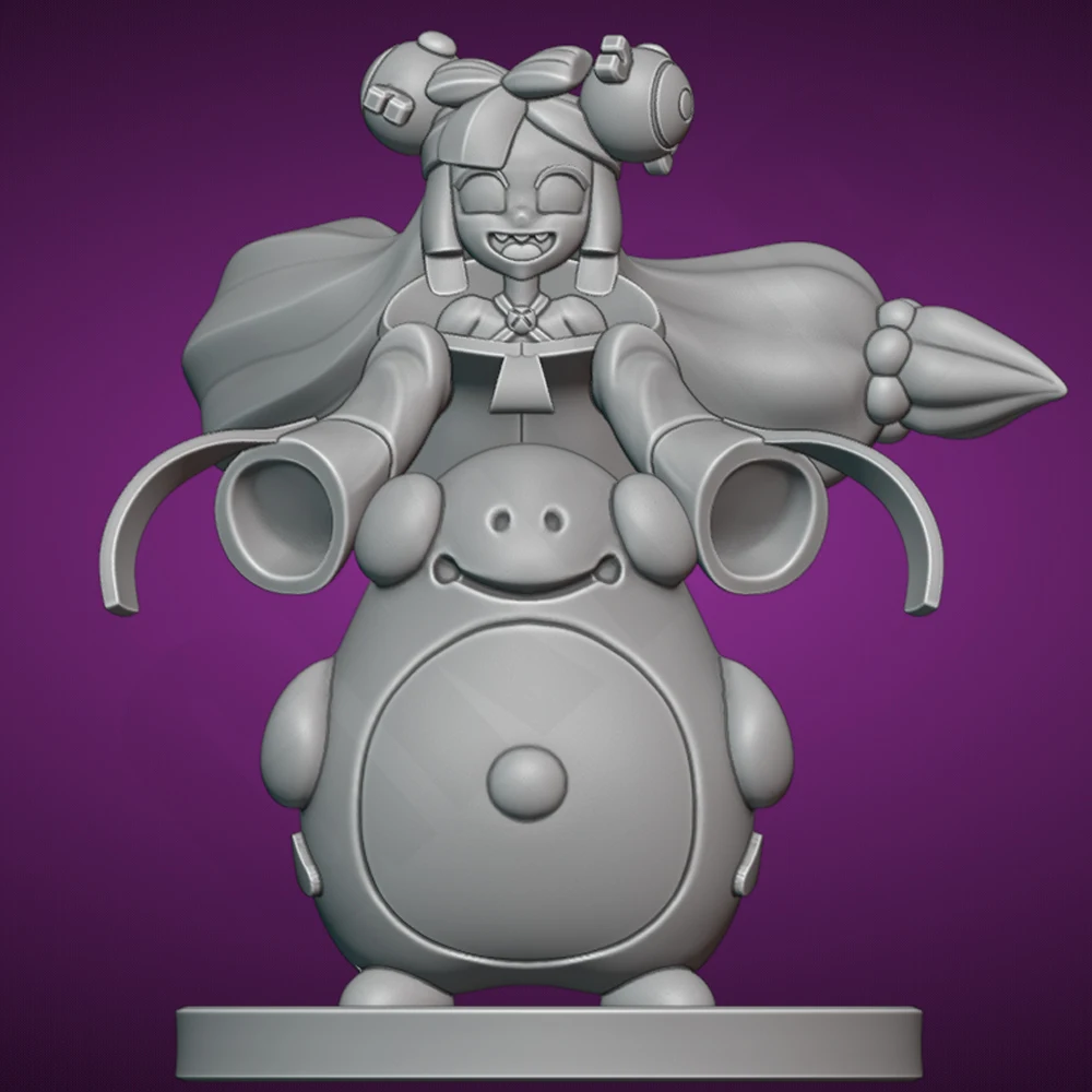 Bonito animal de estimação treinador 1/24 escala resina figura modelo kit coelho desmontado boneca sem pintura impressão 3d diy estátua artesanato brinquedo