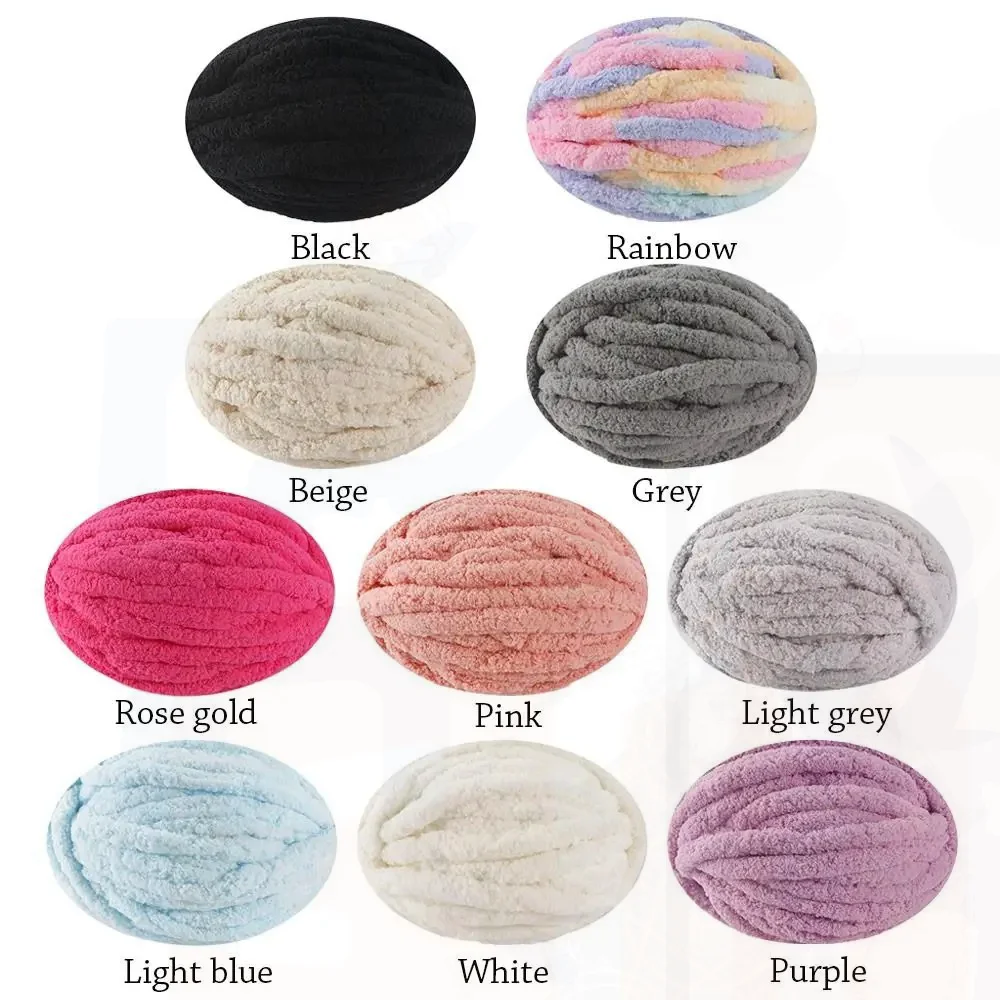 

250g/Ball Multicolor Chenille Yarns for Knitting and Crochet Blanket Cushion Chunky Thick Line Soft Warm Crochet Yarn Scarf Line
