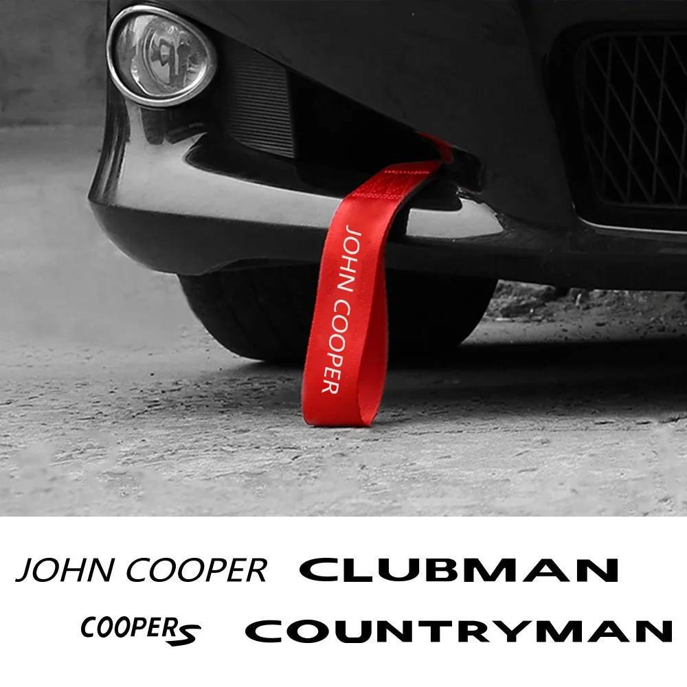 Car Trailer Tow Rope Strip Exterior Accessories For Mini John Cooper R56 F56 Countryman R60 F60 Clubman F54 R55 Coopers R50 F55