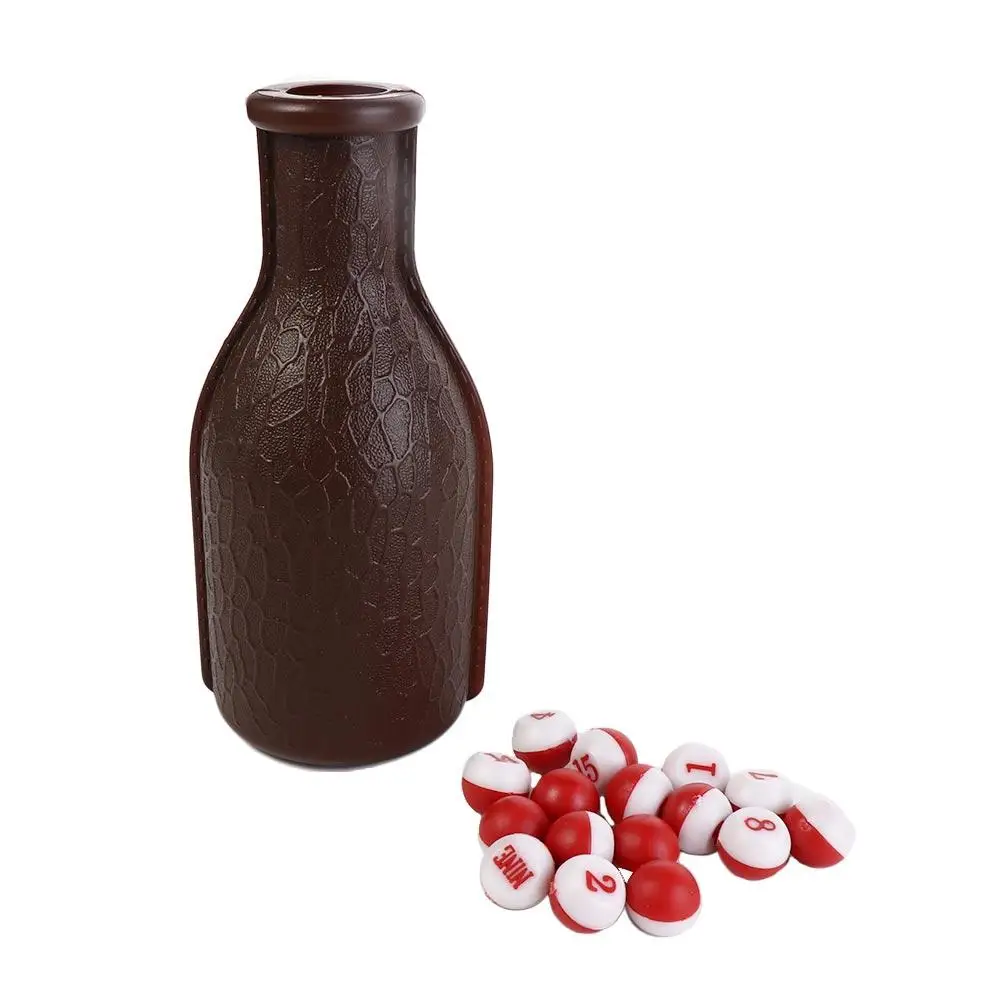 

Billiard Accessories 16 Numbered Billiard Kelly Pool Brown Tally Peas Billiard Kelly Box Billiard Shake Bottle Entertainment