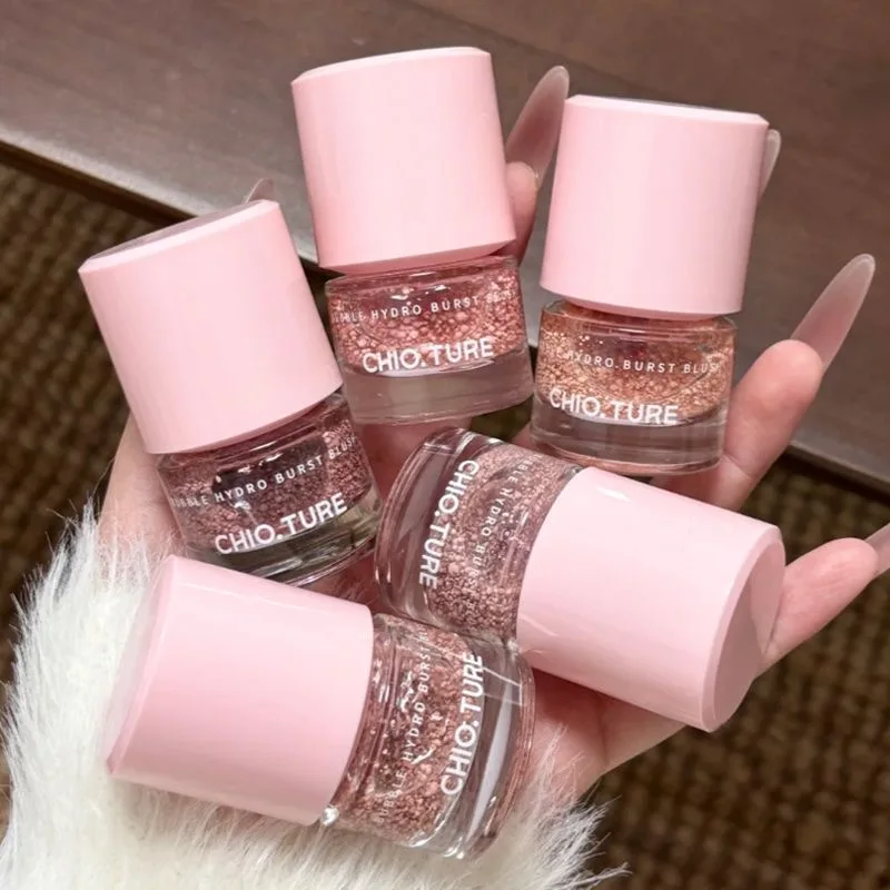 Bubble Liquid Blusher Highlighter Duo Dewy Expansive Lifting Shade Contractive Sculpting Shade,Satin Glow Multi-Use Cheek Face