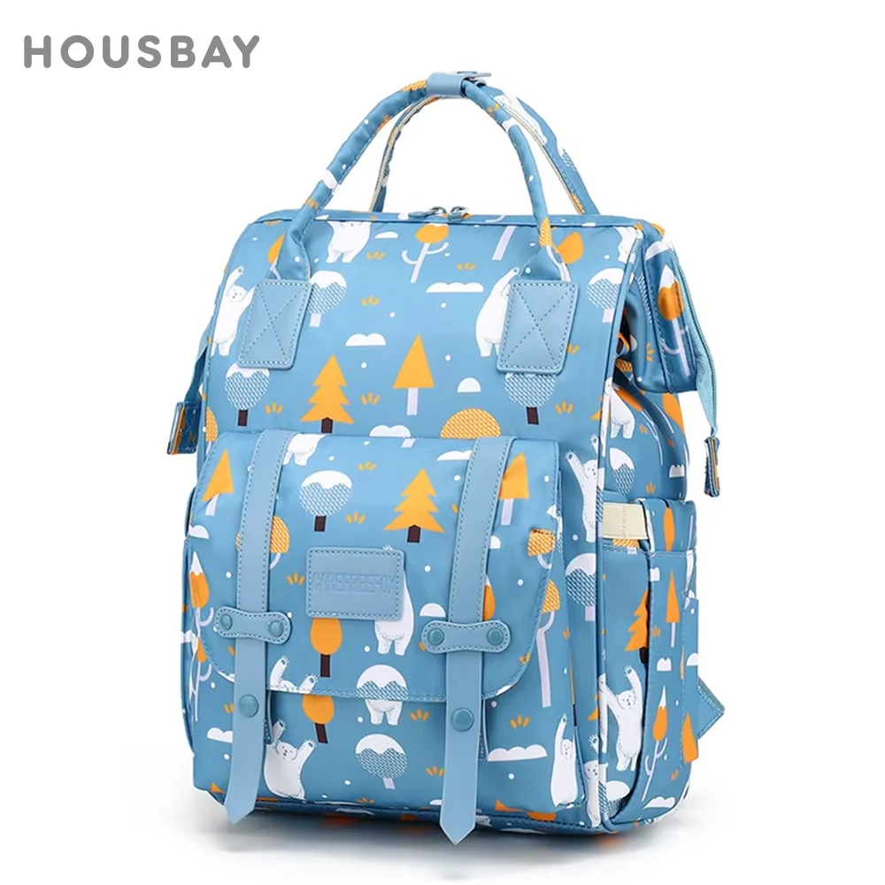 Baby Diaper Bag Backpack Maternity Mommy Bag Large Capacity Outdoor Travel Waterproof Dry/Wet Storage Mummy Bag USB Charge