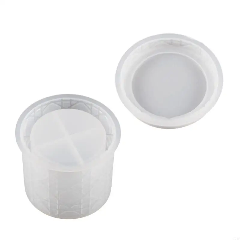  Candy Container Silicone Mold Vine Pattern Embossed Jewelry Storage Box Molds Storage Bottle Epoxy Casting Mold DIY