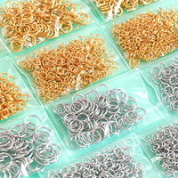 3-12mm Gold Silver Coppery Color Split Rings Connectors Loops Open Jump Rings Metal For Diy Jewelry Finding Making Accessories
