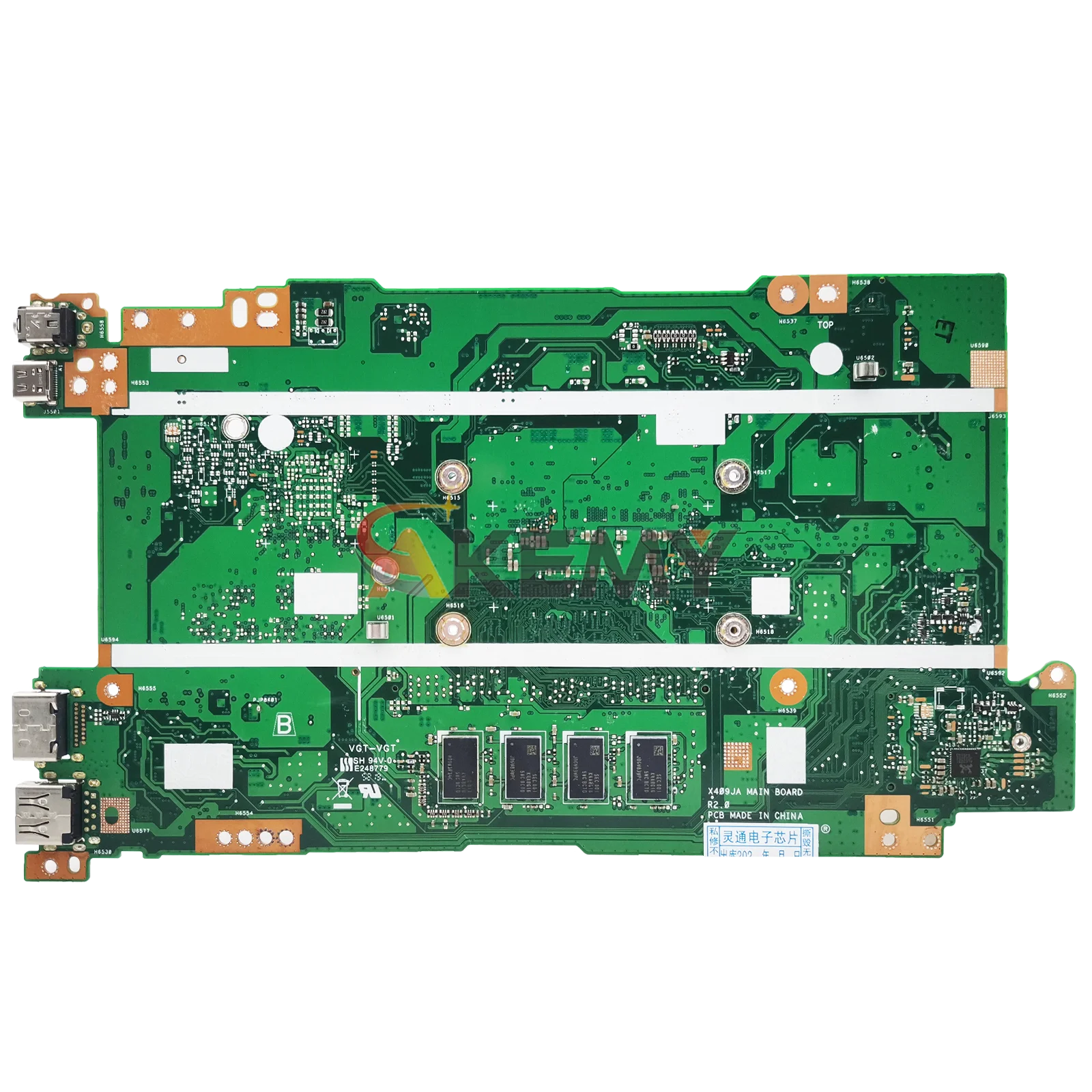 Placa base para ordenador portátil X509JA para ASUS F509J P1510CJA X409J A509J X509JP X509JB placa base 10. a generación I3 i5 i7 100% pruebas OK envío rápido
