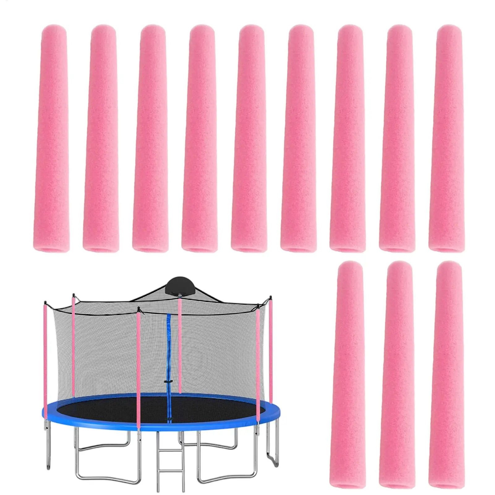 Trampoline Pole Covers Weather Resistant Waterproof Dustproof Trampoline Poles Protection Cover Replacement For Kids Parents