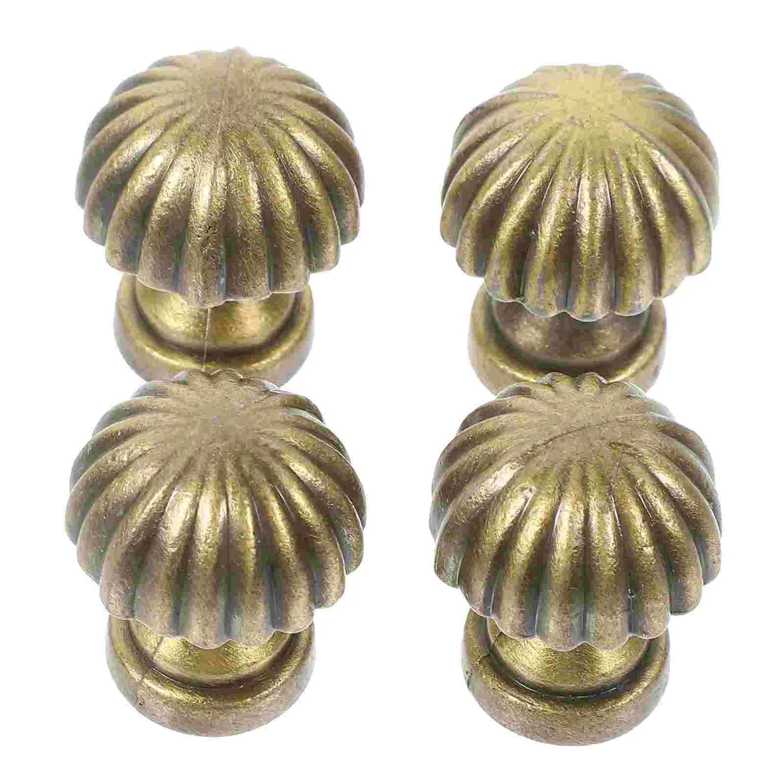 

4 Pcs Lamp Cap Decoration Caps Knob Light Covers Screw Solid Finials for Shade Metal Desk