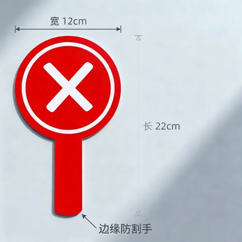 Interactive Double Sided Sign Prop For Live Streaming Video Recording Portable Creative Scoring Paddle Round Answer Board Tool