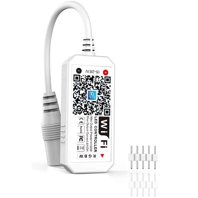 

Bluetooth-контроллер для светорегулятора яркости RGBW, управление через приложение Wifi, регулировка яркости для системы Android/IOS, строка