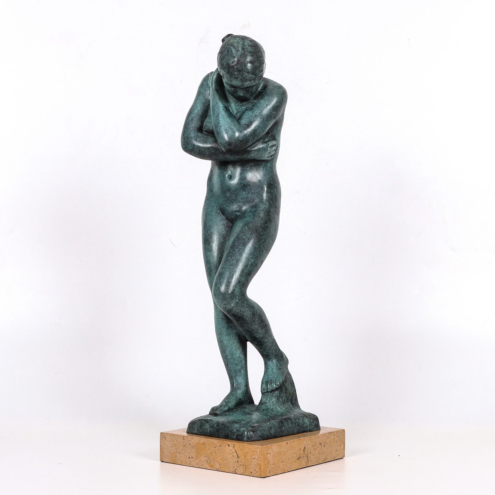 Famous Rodin Sculpture Eve Statue Bronze Reproduction Collector Collectible Vintage Female Figurine Art Home Decor Gift