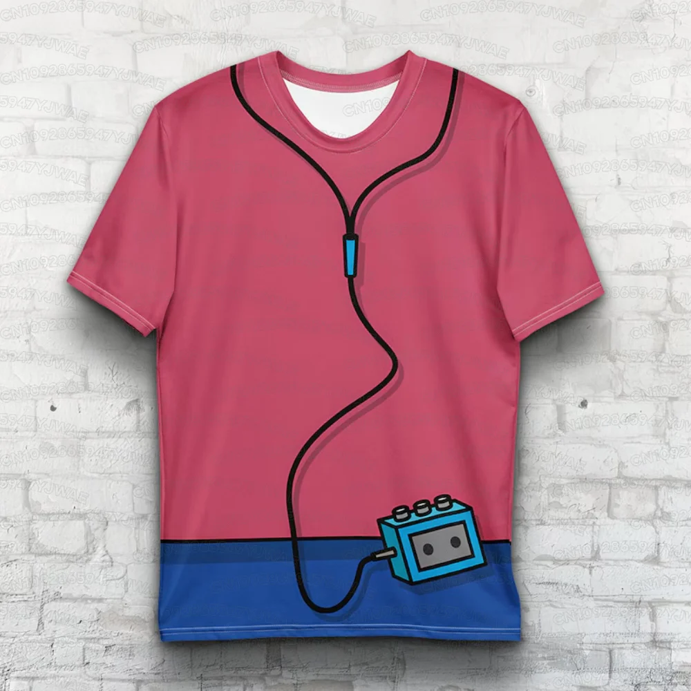 Sommer Cosplay T-Shirt für Männer und Frauen mit The Simpsons-Charakter-Motiv, Kurzarm-Freizeit-T-Shirt für Männer und Frauen – Detail 3