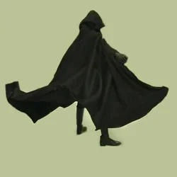 [only cloak no figure]1:6 Figure Black Cloak Cape With wire For 12