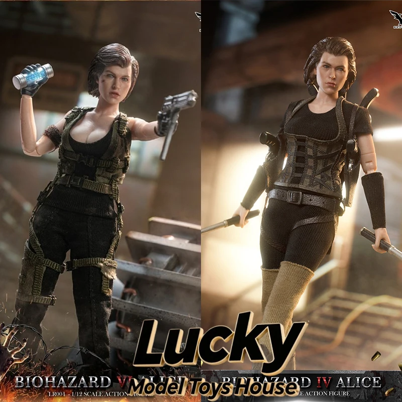 

BROTOYS 1/12 Alice Hoodies Cloth Action Figure Survival Game Safe Protector Female Hero LR003 LR0004 6inch Soldier Model Gifts