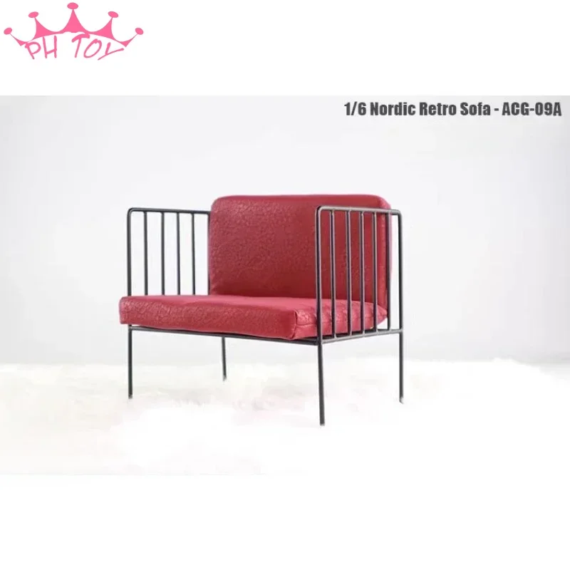 1/6 Scale Sofa Model ACG-09 Nordic Retro Chair Scene Accessory Model for 12in Action Figure Doll Furniture  Display