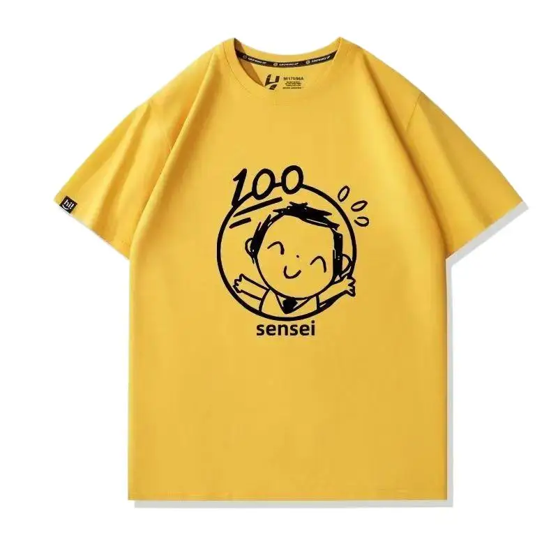 Anime Blue Archive  T-Shirt Men Women SCHALE Sensei T-Shirt  Short-Sleeve Spring Summer Unisex Cotton Tees