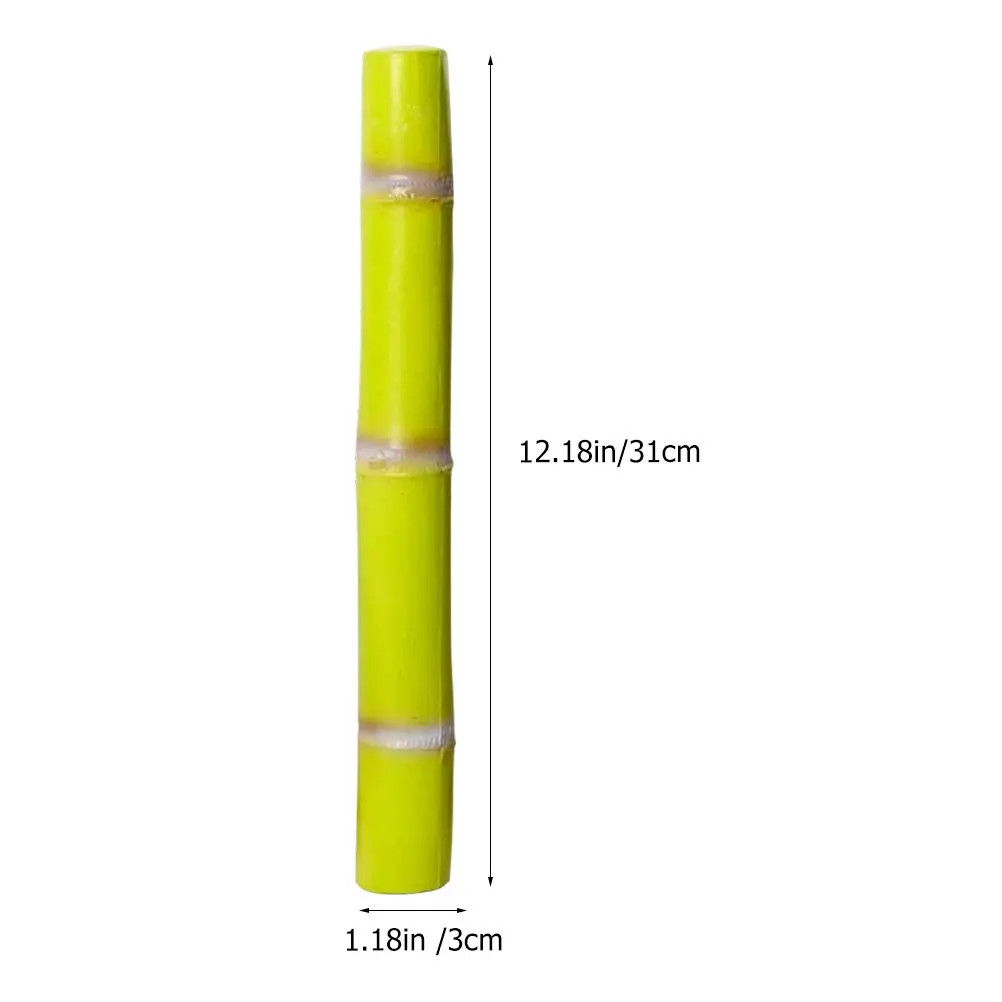 2pcs Realistic Sugarcane Simulation Decorative Food Ornament for Kids Educational Playroom Desk Shelf