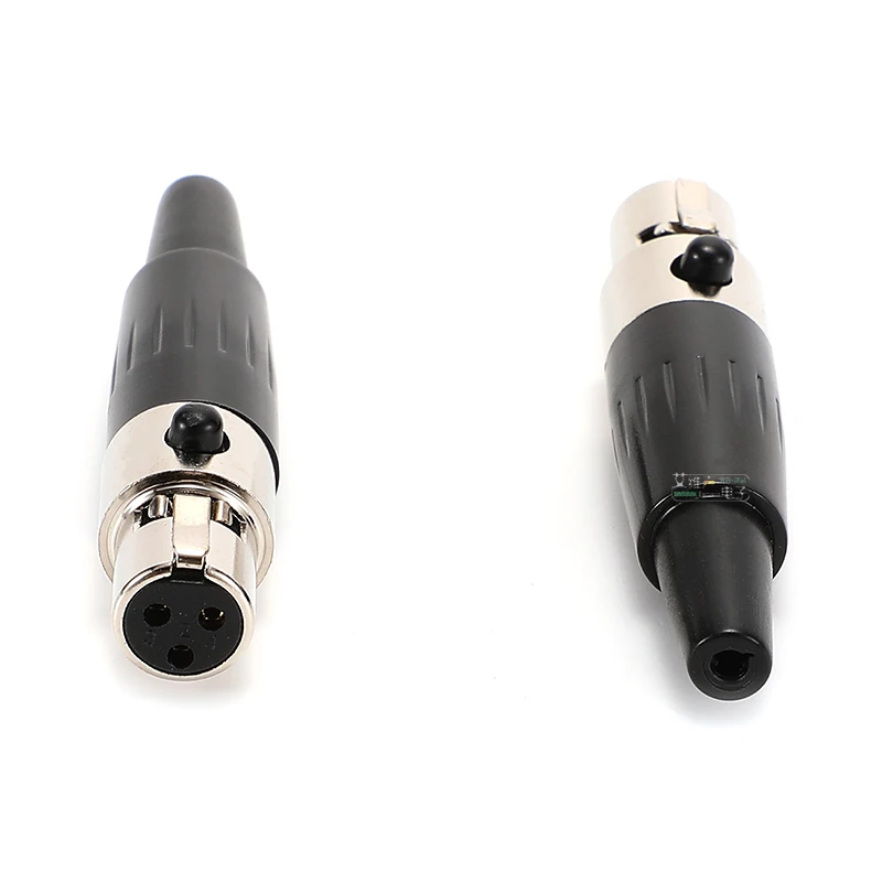 AVSSZ Mini 3 /4 Pin XLR Plug ConnectorSpeaker Audio Profesional Mikrofon Line Plug Mini Seimbang XLR Soket Pria Wanita