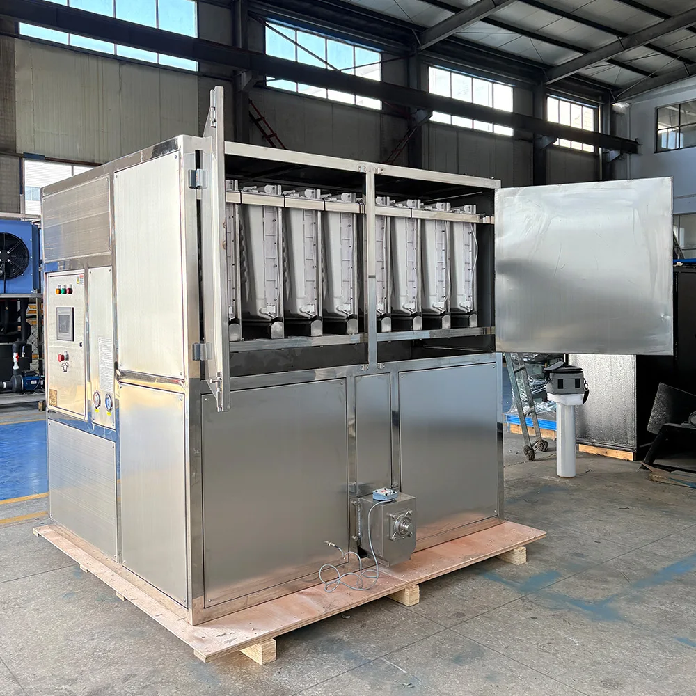 ICEMA High Productivity 2 Tons Per Day Cube Ice Machine Industrial Use CE Certification Featuring Essential Core Motor Gear PLC