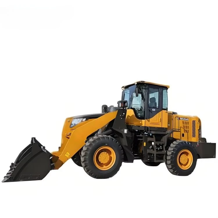 جرافة أمامية صغيرة جديدة مخصصة 1.5 طن، محمل زراعي ذاتي الإفراخ، تحميل عالي ومجرفة بناء