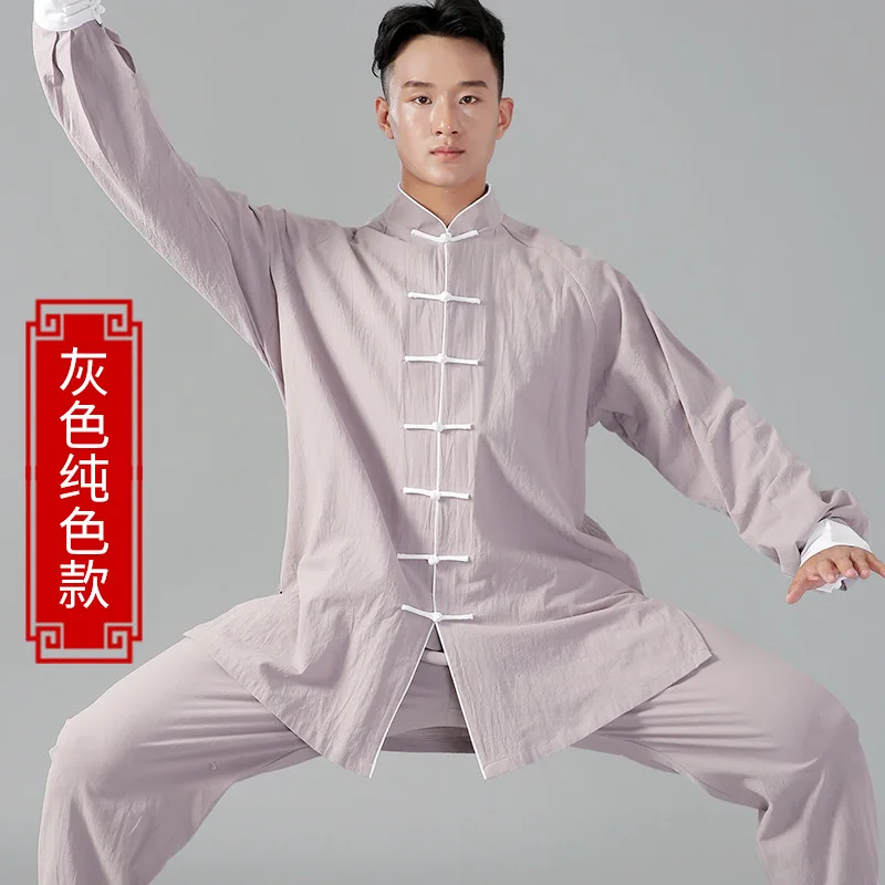 

2 Piece Martial Arts Suit Tai Chi Kung Fu Uniform Men Women Chinese Traditional Shirt+pant Tai Ji Exercise Casual Meditation Set