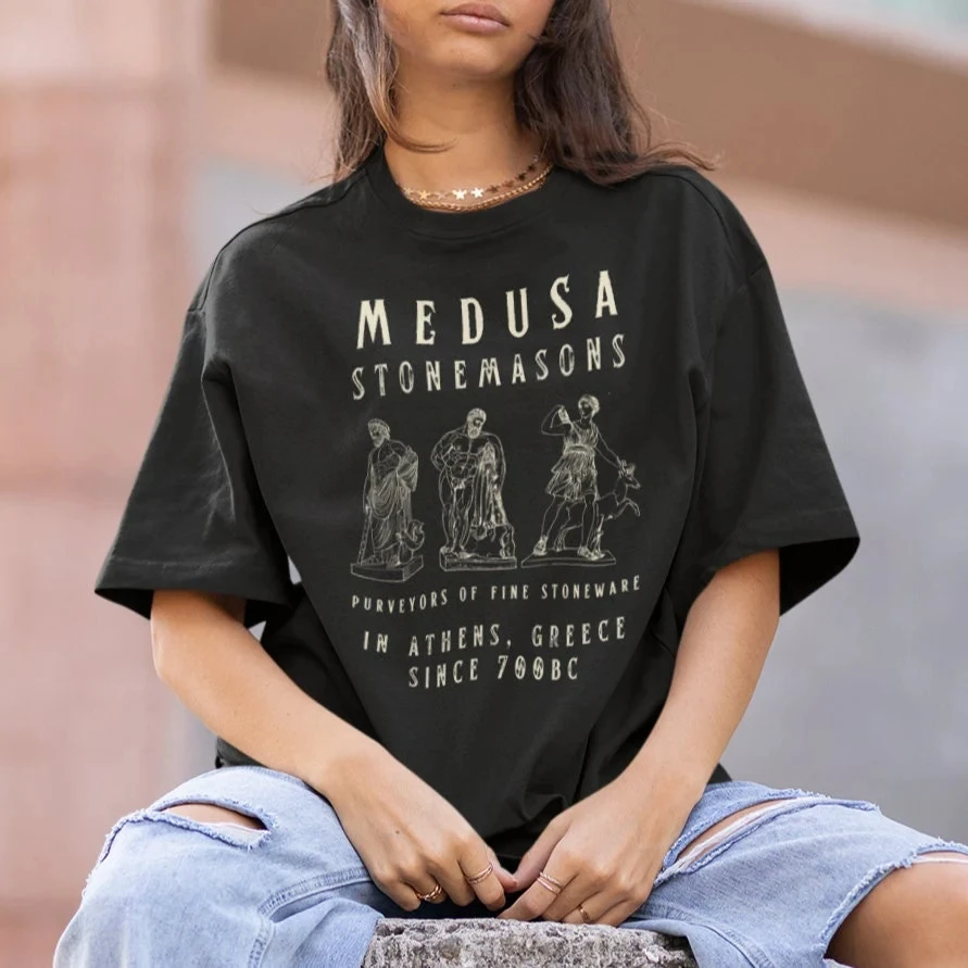 Camiseta Medusa, Mitología Griega, Estilo Fairycore, Grunge, Diosa Griega, Estilo Academia Ligera, Ropa Estilo Bruja