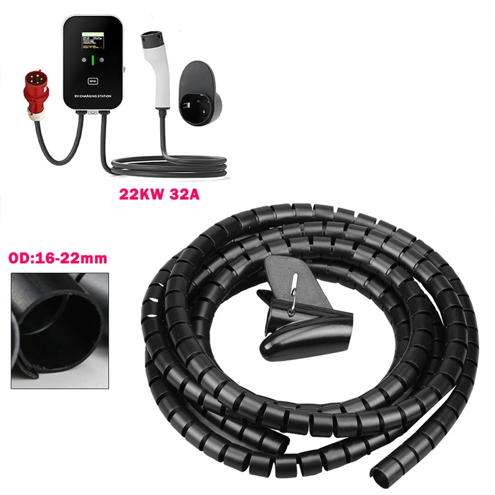 5-10M Line Organizer Pipe Protection Flexible Spiral Wrap Winding Cable Wire Protector Car Cable Sleeve Cover Tube