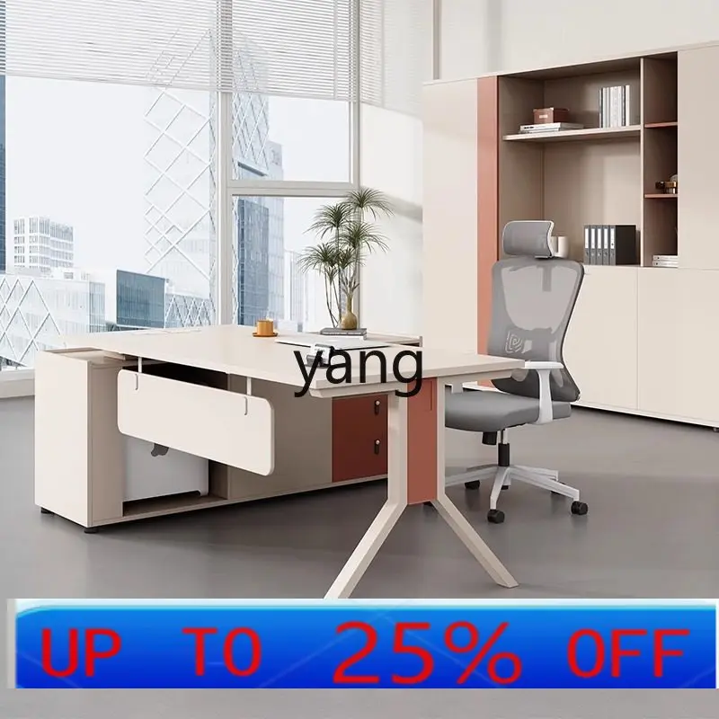LMM modern minimalist manager desk office supervisor desk and chair combination