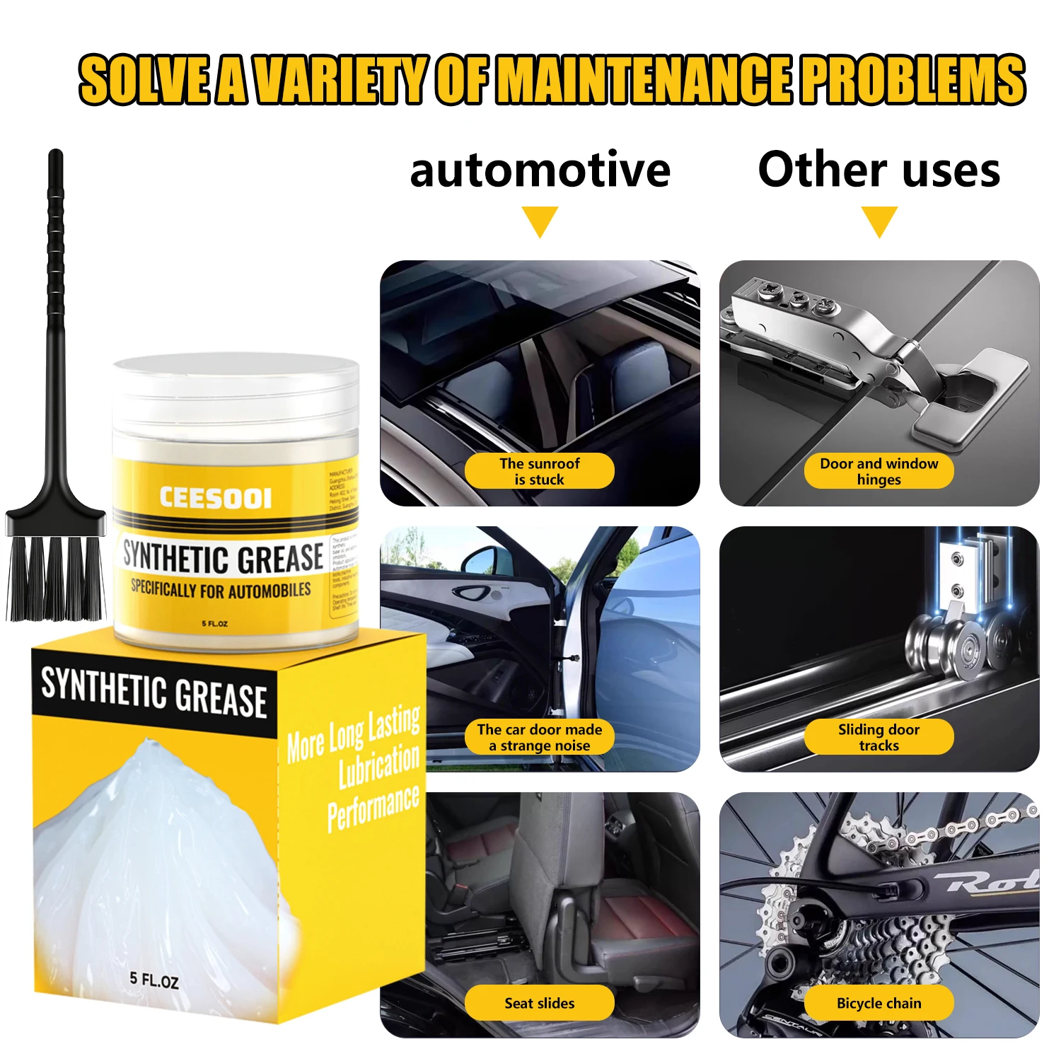 1pc Lubricant High Temp Grease Bearings Metal Surfaces  Automotive Grease Waterproof Wheel Bearing Grease for Automobile Hub
