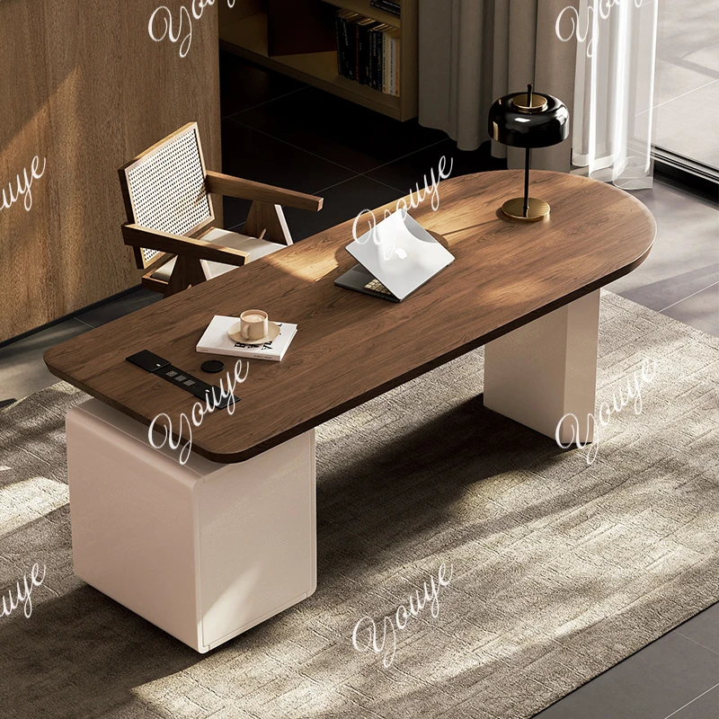 Retro cream style desk light luxury modern simplicity high sense home study computer office information desk