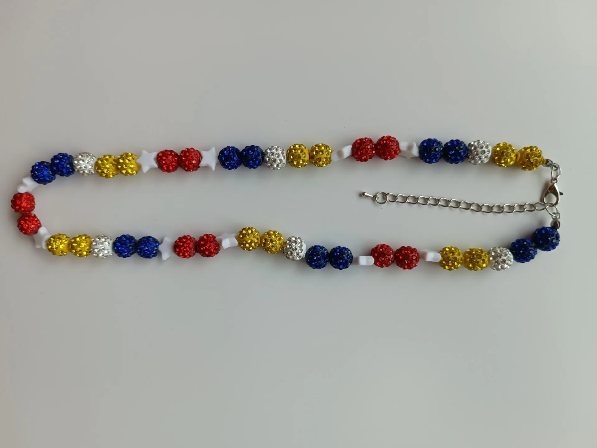 1set 10mm Plastic pearl Baseball Necklace bractlet  for Men Bling  Beaded  baseball Players Lovers Inspired Jewelry j7