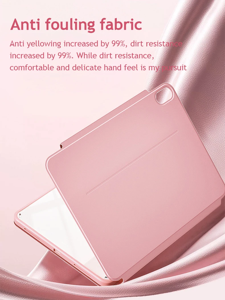 2025 M5 For iPad Air Pro 13 11th Case 2026 M4 2024 Powerful Magnetic Attachment Slim Trifold Stand Case For iPad 10th Mini A17 6