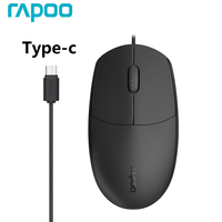 Original Rapoo N100C Type-C Wired Mouse For Mobile Phones, Tablets, Laptops,Samsung Apple Xiaomi Huawei oppo Mac Office Mouse