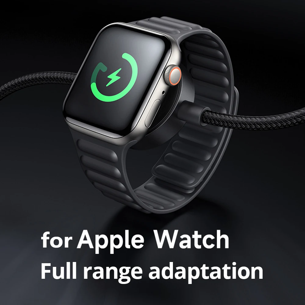 Bonola 2 in 1 Watch Wireless Charger for Apple Watch Ultra/9/8/7/6 Type C Braided Charging Cable Cord for iPhone 16/15 Pro Max