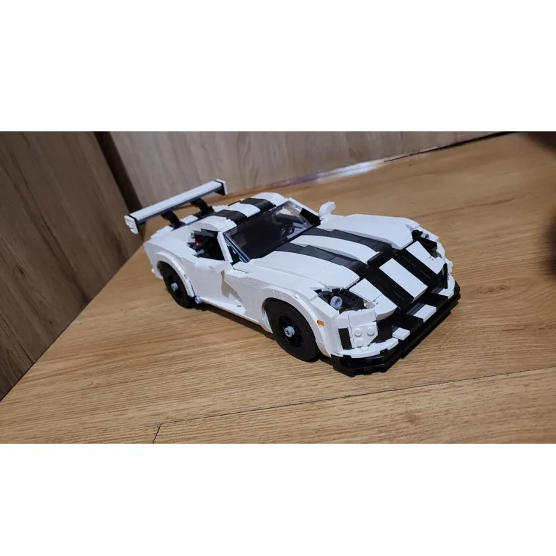 

MOC-120125Классический фильм, спортивный автомобиль, гоночная серия, модель строительного блока, 1175 деталей, MOC, креативный строительный блок для мальчиков и детей на день рождения, игрушка