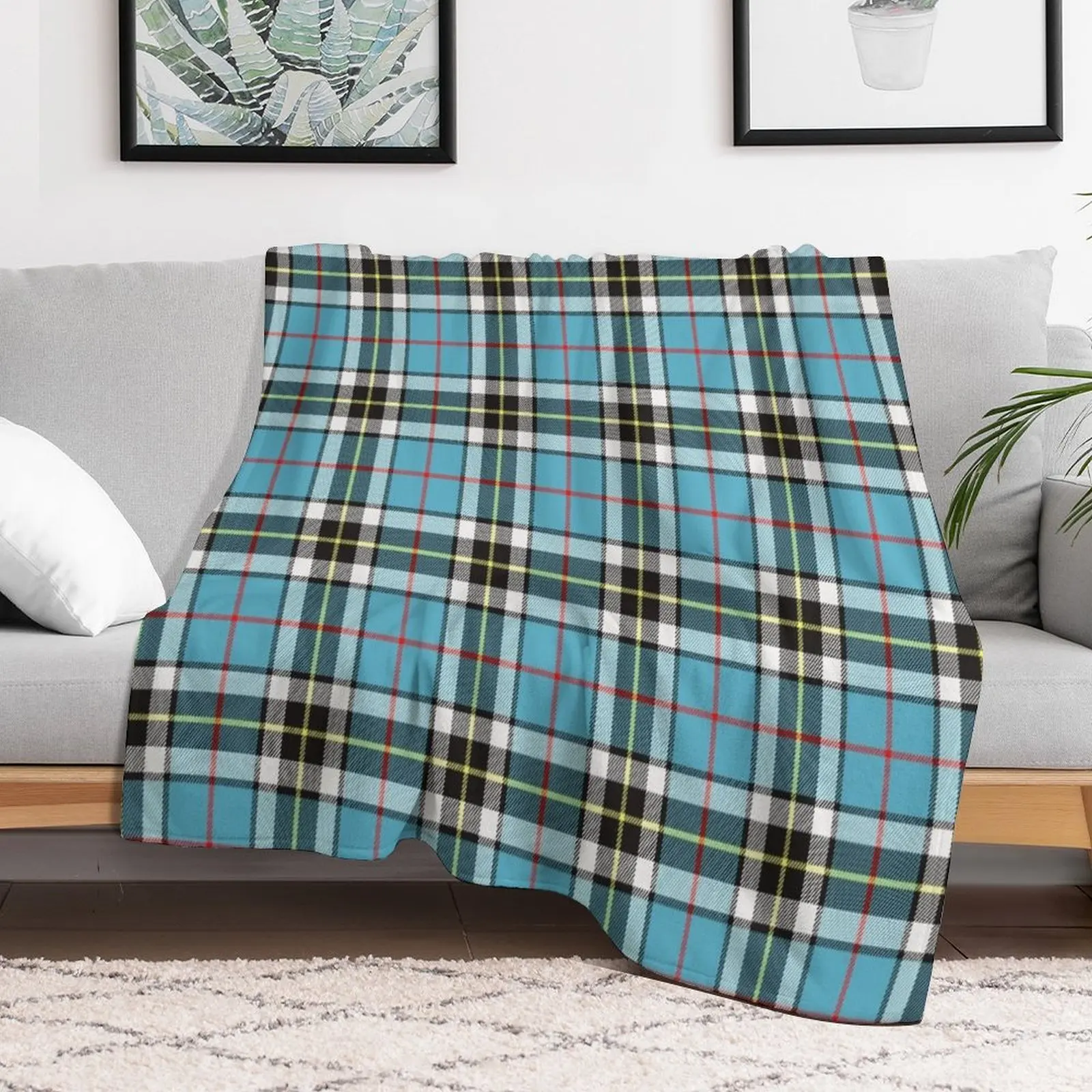 

Thompson Blue Scottish Tartan Throw Blanket Retros manga Blankets