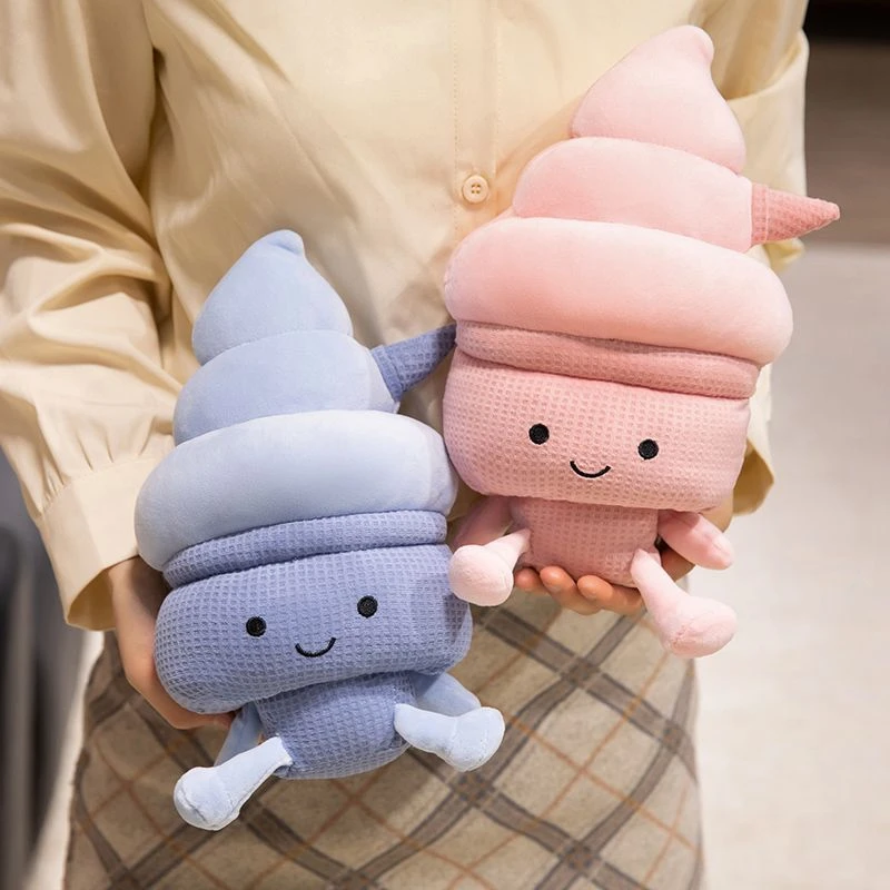 クリエイティブ夏のアイスクリームコーンぬいぐるみかわいいアイスクリーム甘くて興味深い女の子の人形子供の誕生日用