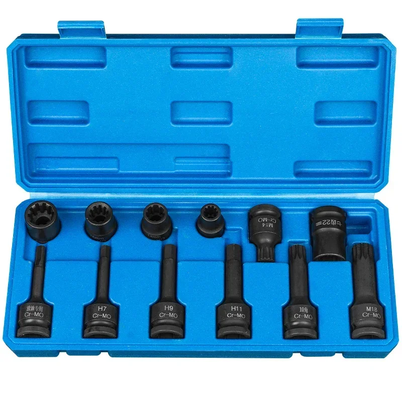 1set fit For Volkswagen Audi Cayenne Mercedes Brake Caliper Split Pump Screw Removal Special Sleeve Batching Head Tool