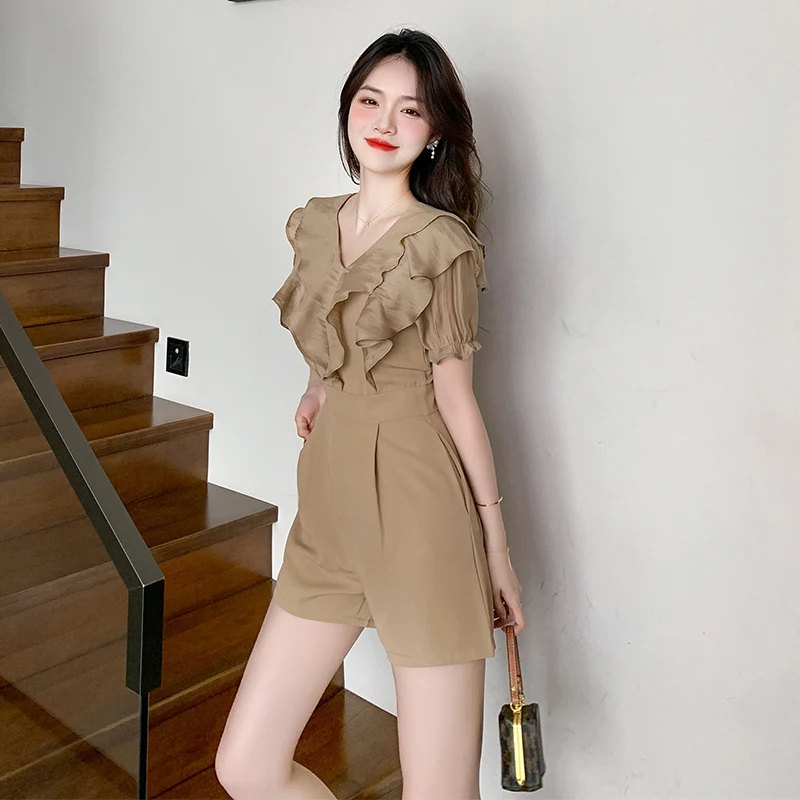 Faionable Set completo intero per donna Estate 2024 Materiale poliestere Sensazione di fascia alta Taglia piccola Friendly Ele Dr