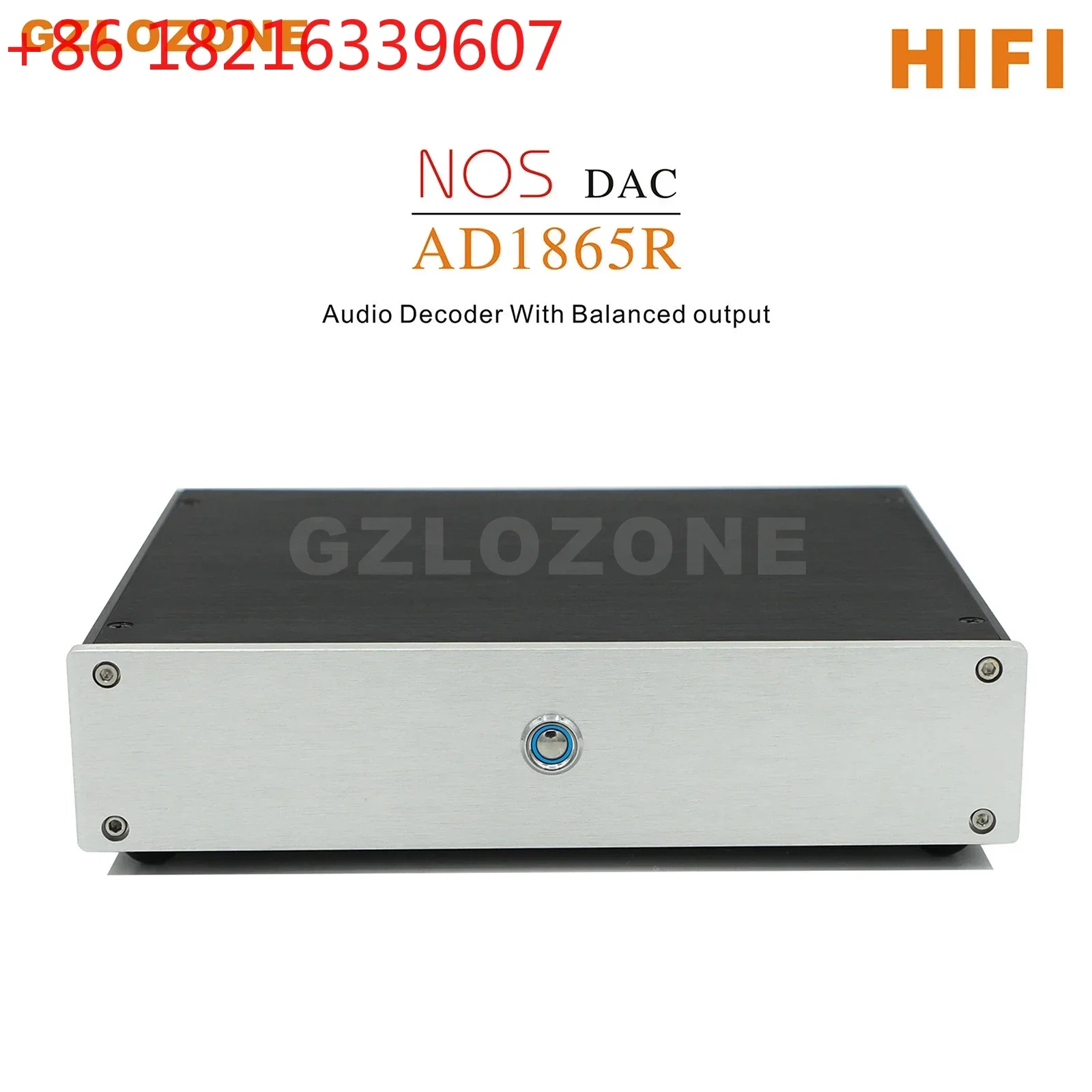 Updated version Finished Dual AD1865R NOS DAC Hifi Audio Decoder With Balanced output (with 4pcs MUSES02)