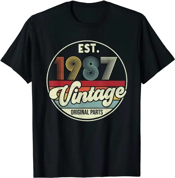 Est. 1987 Vintage 1987 oryginalne części koszulka 34 urodziny