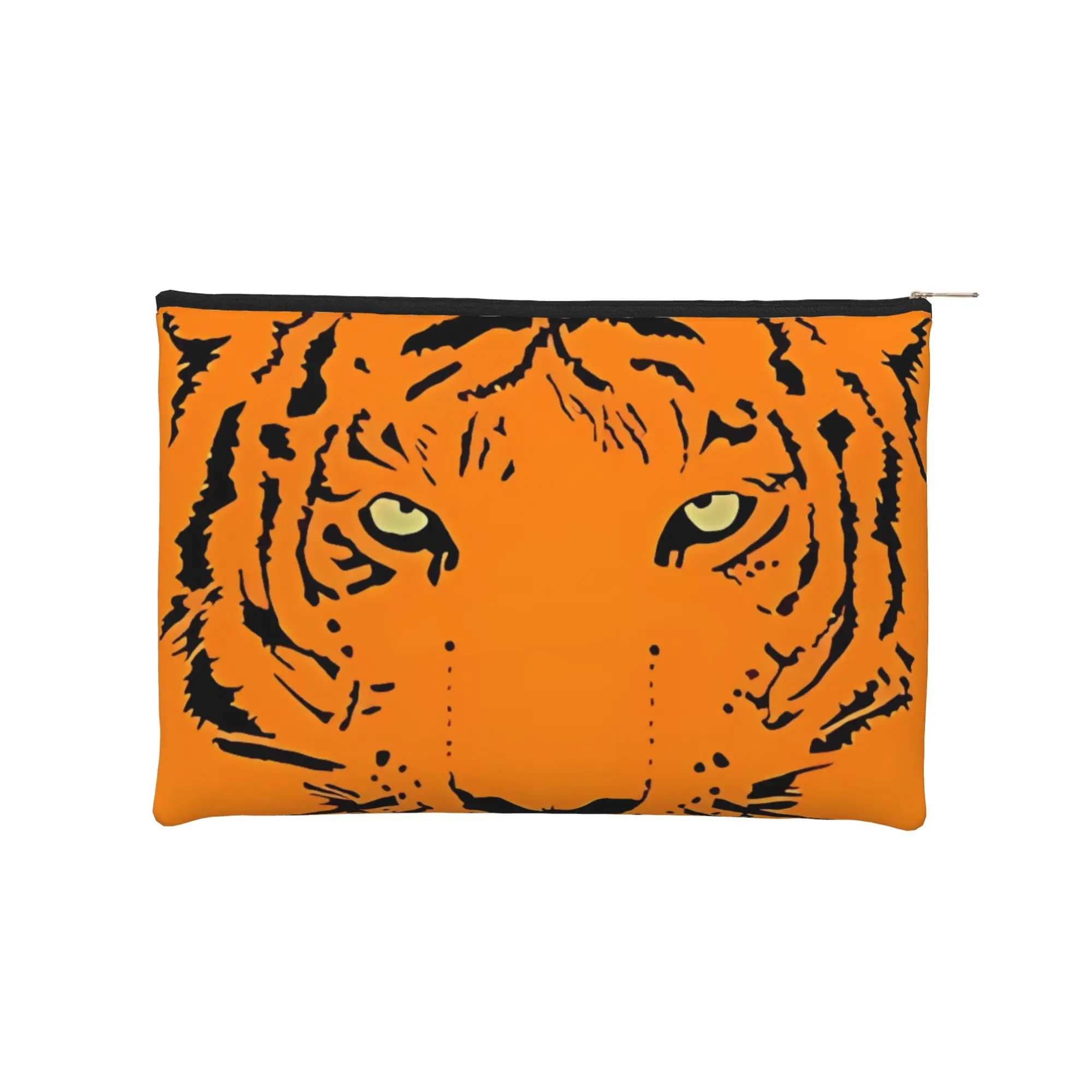 

Милая складная косметичка с изображением тигриной головы, косметичка с молнией, сумка для туалетных принадлежностей.