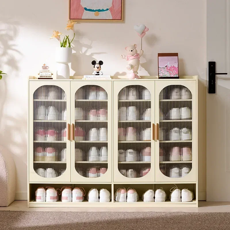 New model New shoe cabinet household multi-layer storage shoes dust-proof door porch floor large-capacity porch rack shoe rack