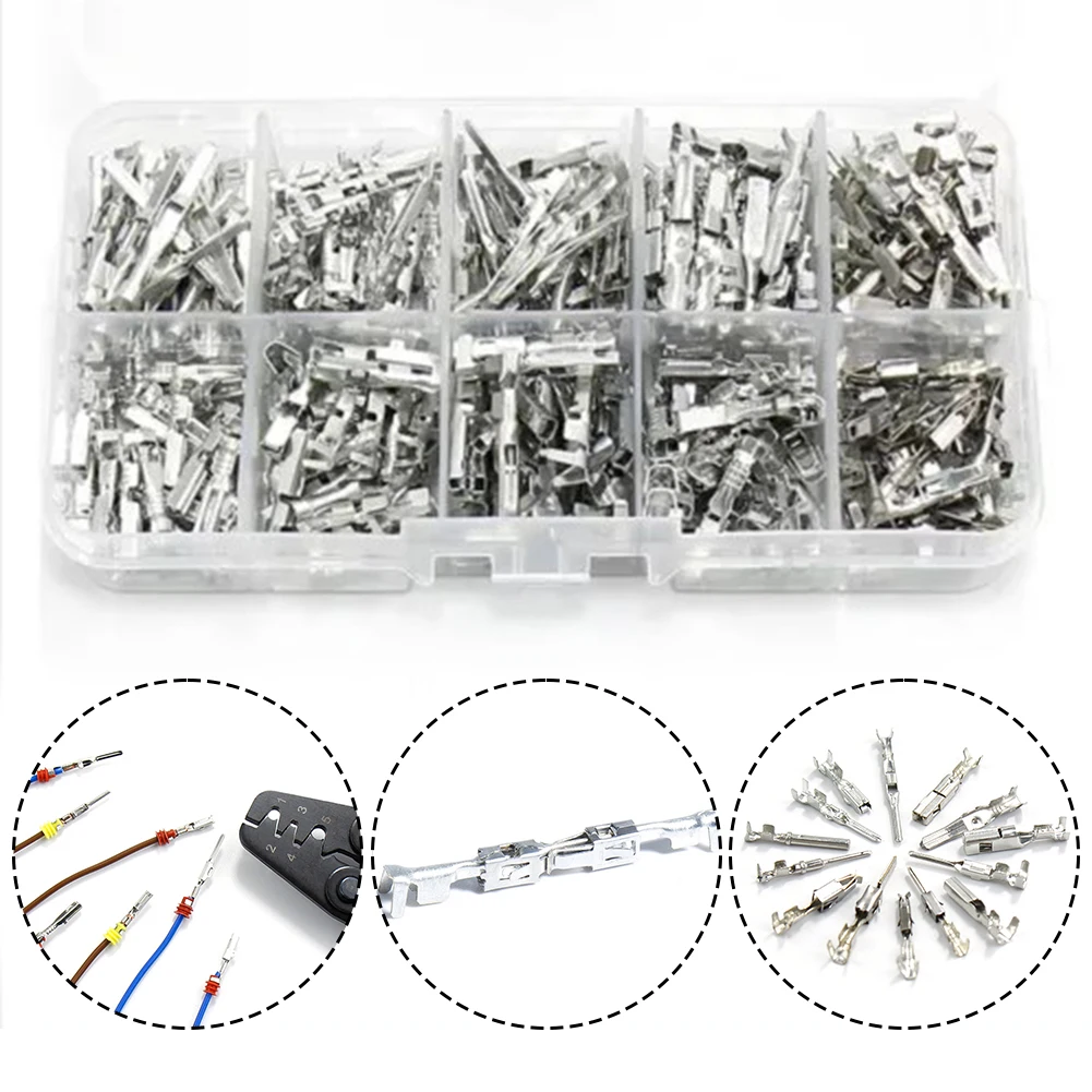 Electrical Connector Kit Car Electrical Wire Terminal Kit 1 1.5 1.8 2.2 2.8mm Excellent Electrical Conductivity