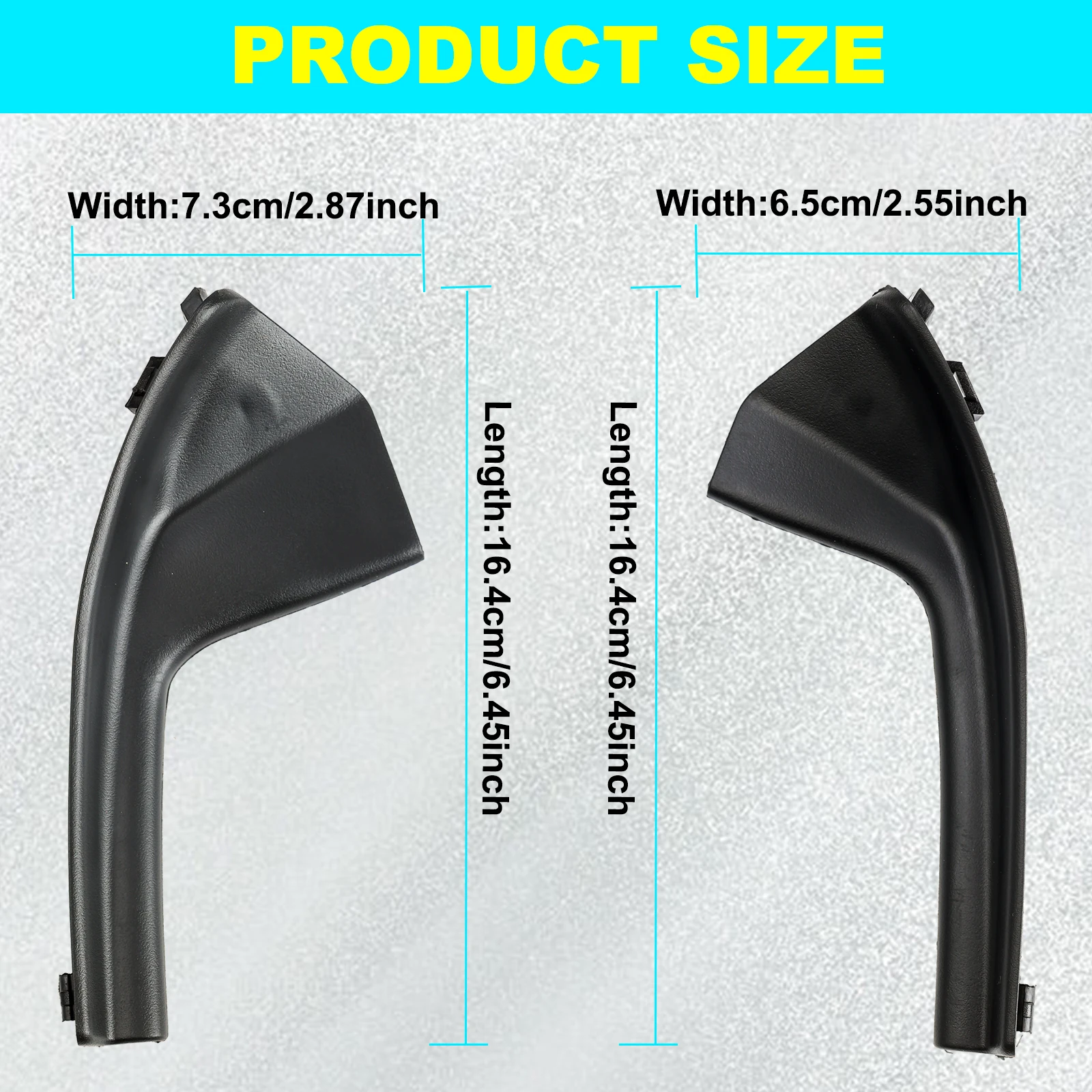 Car Front Side Windshield Cowl Grille Outer Cover Extension Trim for Nissan Versa Sedan Hatchback Tiida 2005 2006 2007 2008-2010