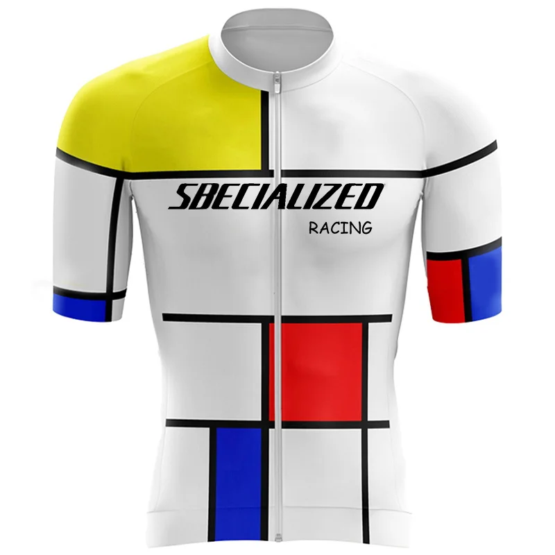 Summer Men Short Sleeve Cycling Jersey MTB Maillot Bike Shirt Breathable Tricota Mountain Pro Team Bicycle Sports Clothing 2025