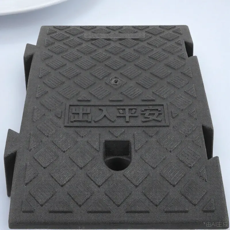 

Lightweight Plastic Climbing Ramp Mat with Textured Anti Slip Surface for Car Truck Motorcycle Driveway Curb Garage Outdoor Use