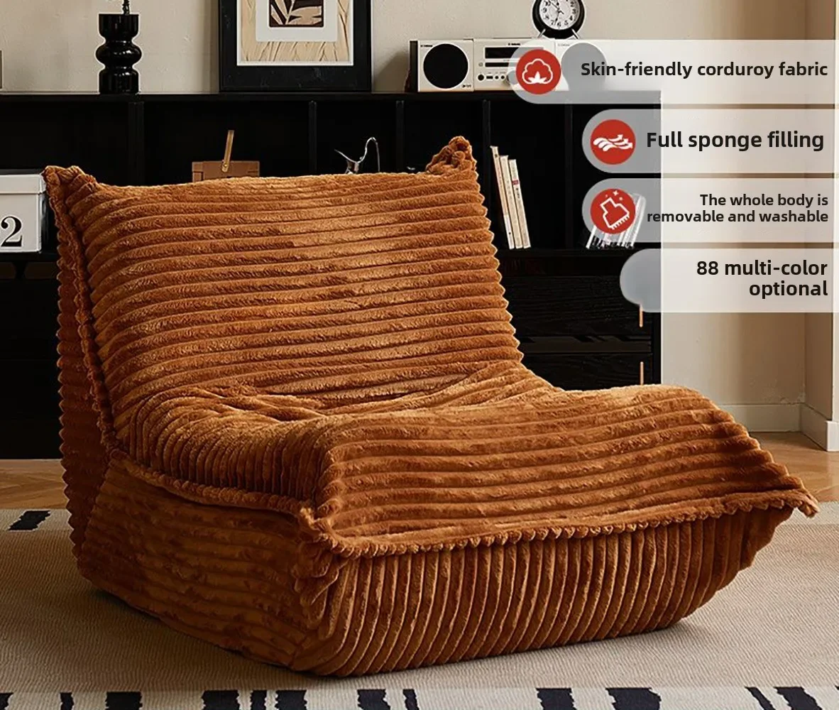 

Lazy sofa reclining sleepable caterpillar sofa balcony tatami Internet celebrity bedroom living room single leisure sofa