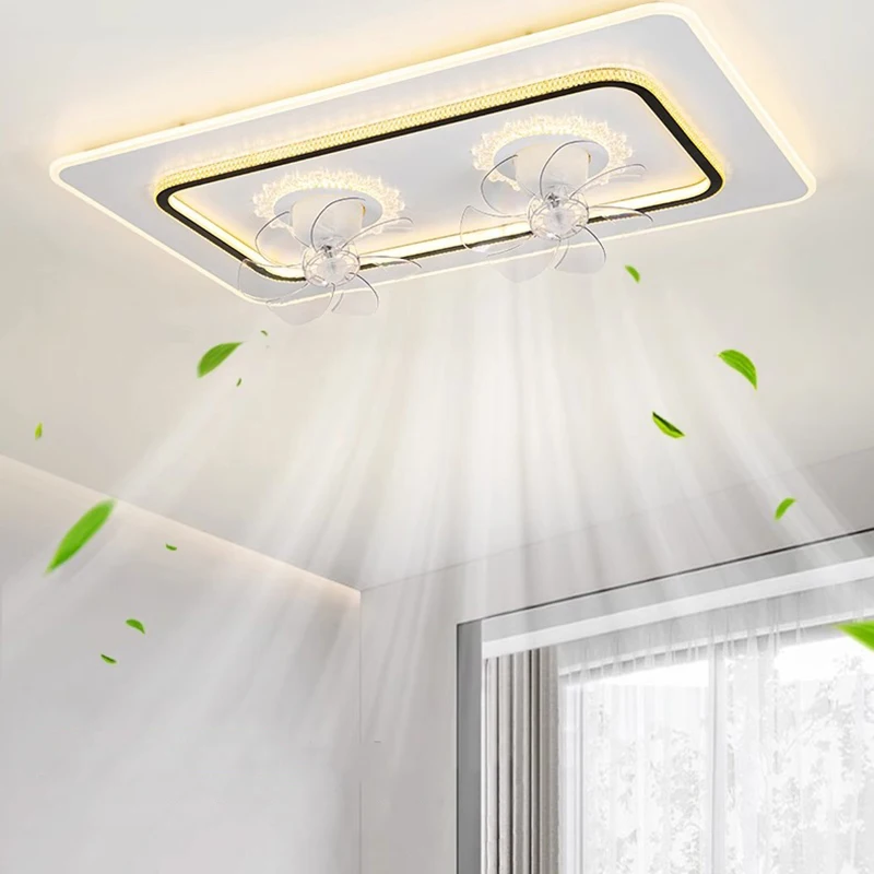 

Современные потолочные лампы для спальни, складной потолочный вентилятор, потолочный вентилятор со светодиодной подсветкой и управлением, потолочная лампа для освещения гостиной