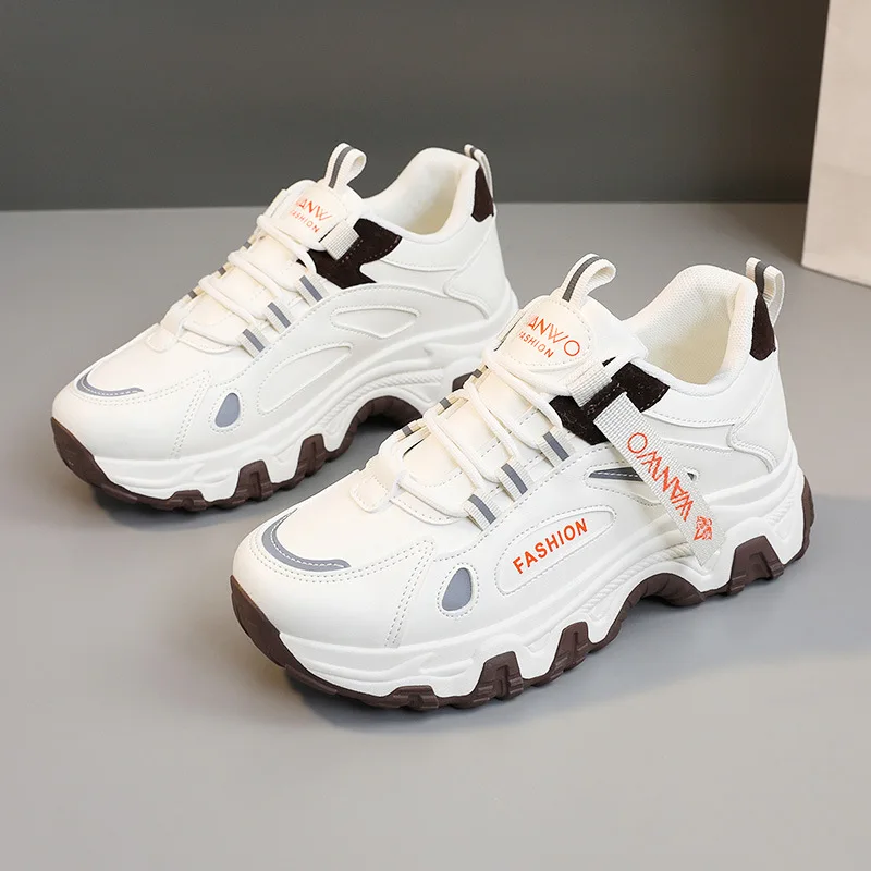 Teen Campus Milky White Canvas Sneakers Damen Chunky Plimsolls Lovely Rabbit Elevated Shoes Woman Atmungsaktive Schnür-Sneaker – Detail 19