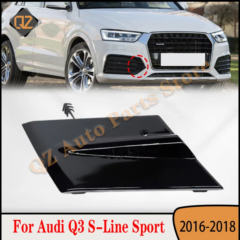

8U0807241BT94 8U0807241D For Audi Q3 S-Line Sport 2016 2017 2018 Front Bumper Tow Towing Eye Hook Cover Cap Trailer Cover Trim